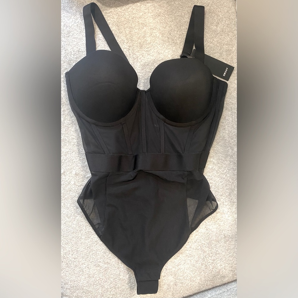 DKNY Sheer Strapless Bodysuit